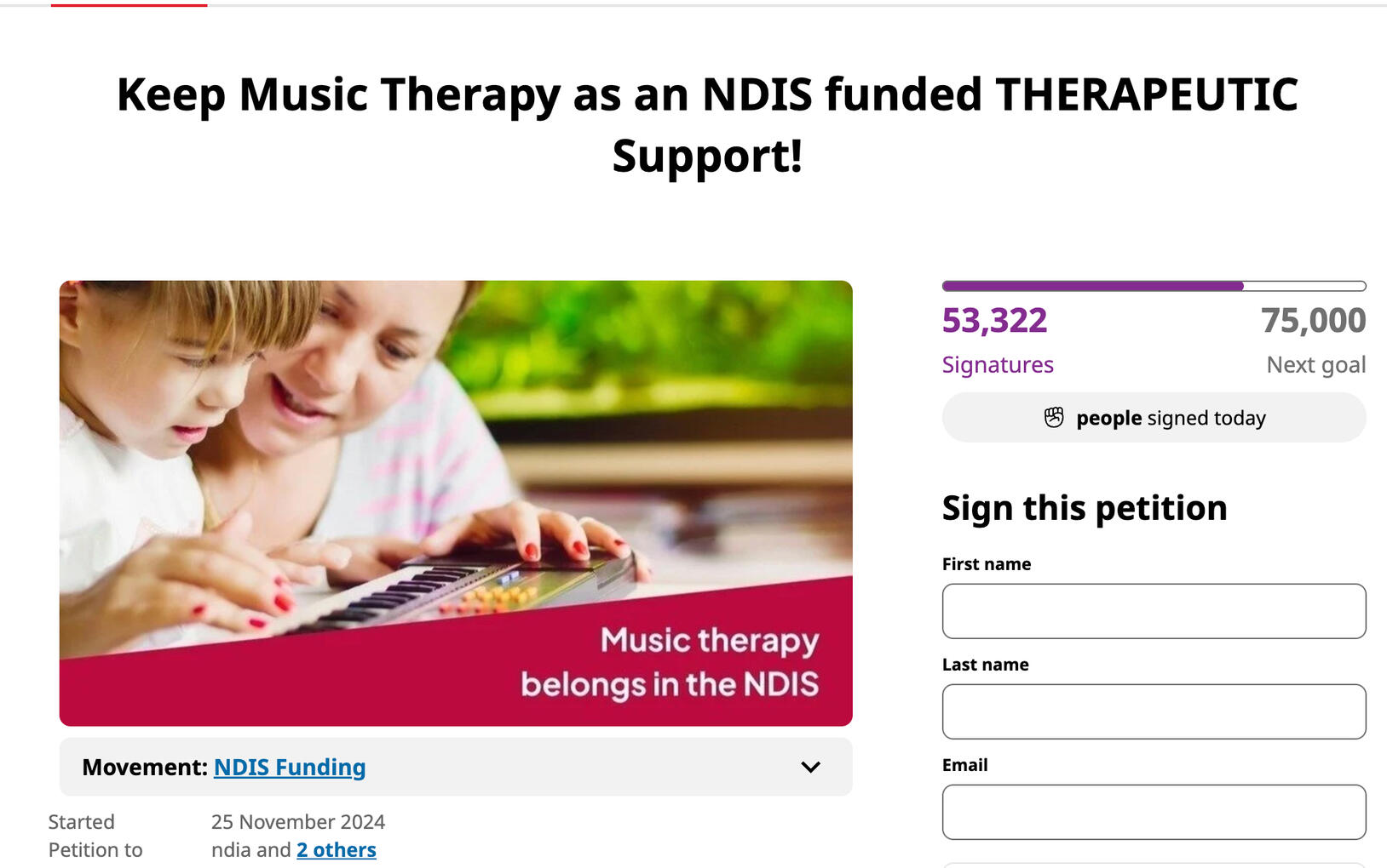 change.org Petition